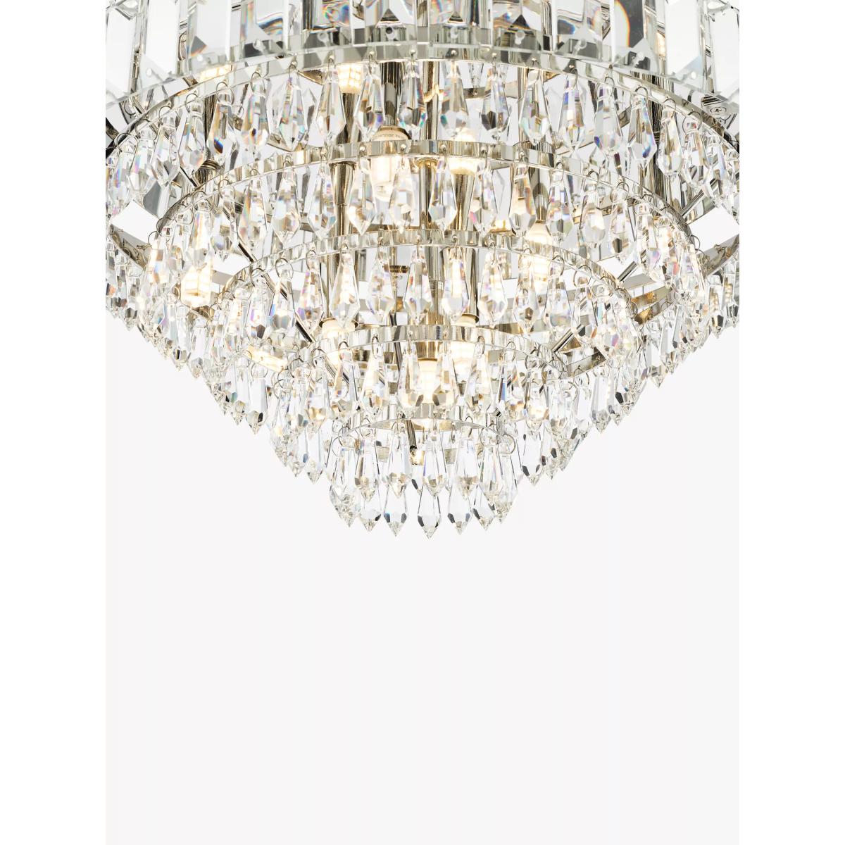 English Heritage Osborne 7 Light Crystal Flush Ceiling Light, Clear – image 4