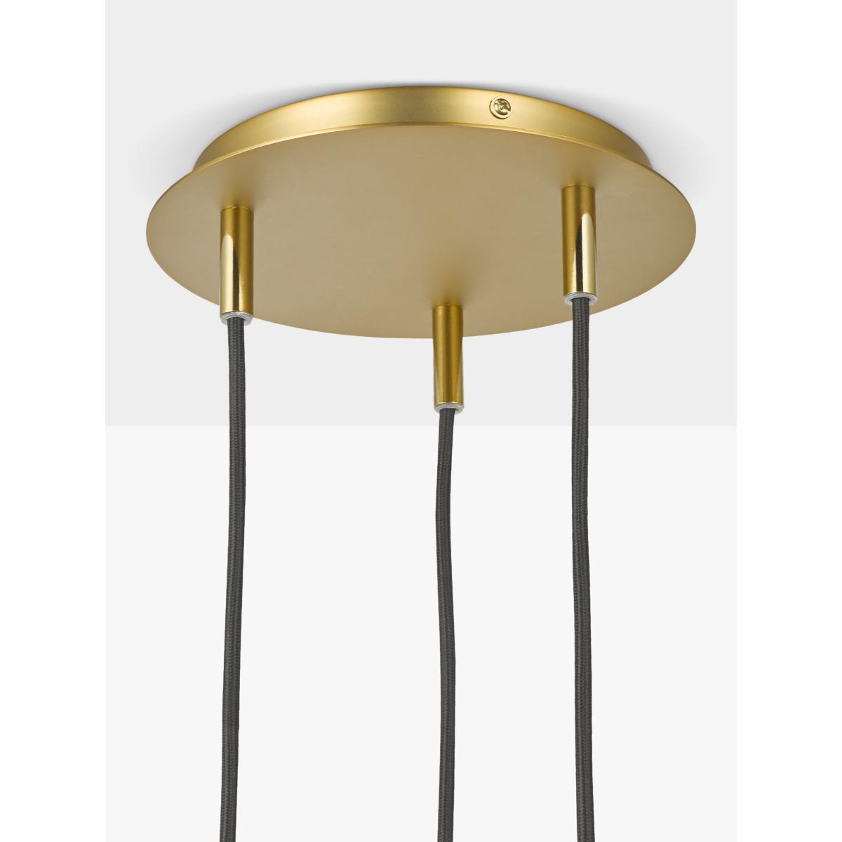 Swoon Collins 3 Drop Pendant Ceiling Light, Gold – image 5
