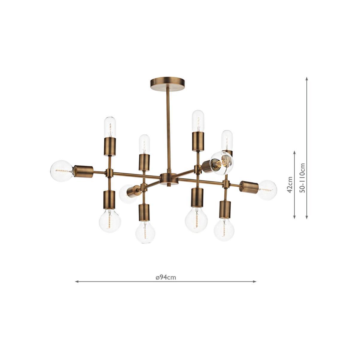 Där Code Ceiling Light, Gold – image 2