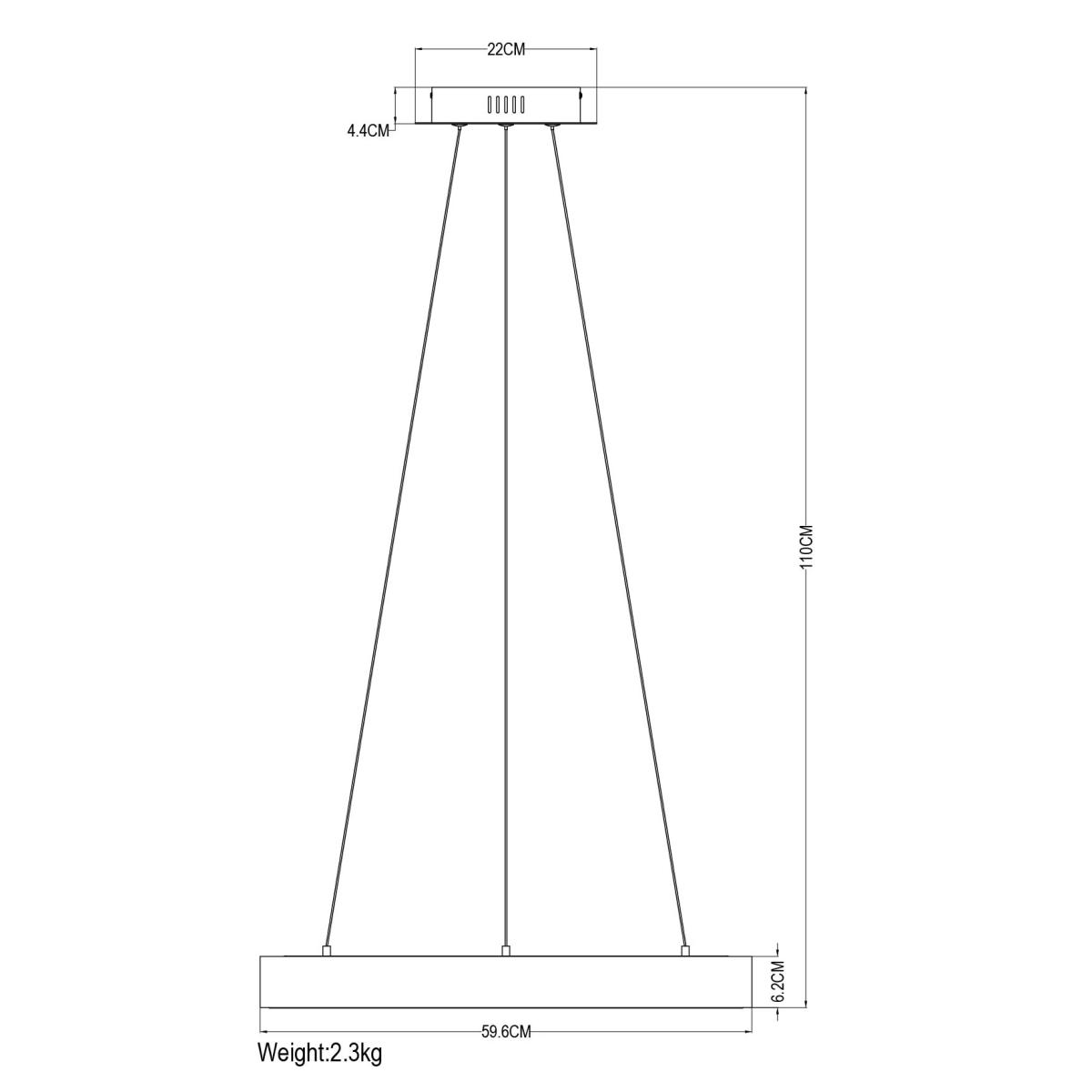 John Lewis & Partners Radiance LED Hoop Ceiling Light, Champagne – image 6