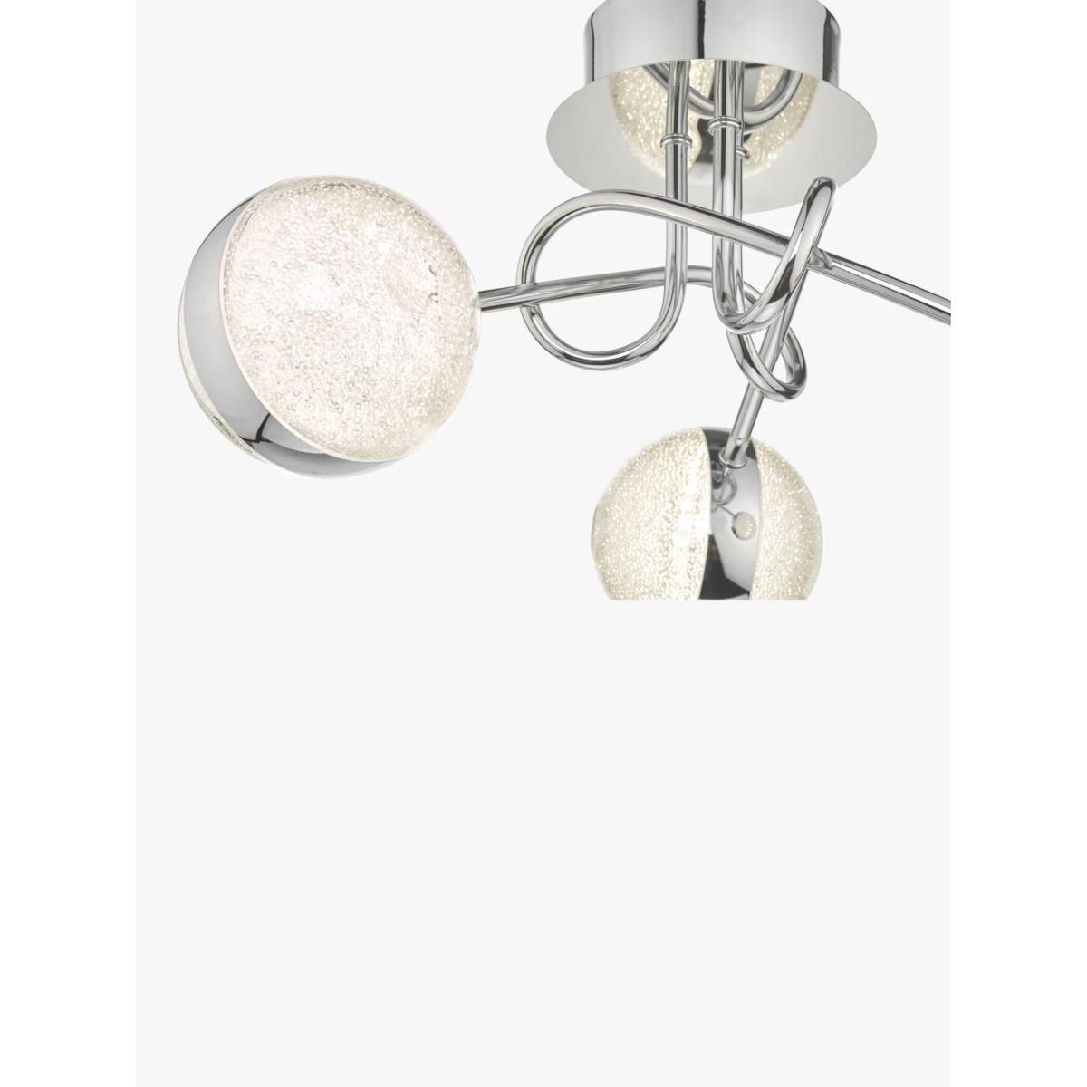 Där Nyma LED Semi Flush Ceiling Light, Polished Chrome – image 3