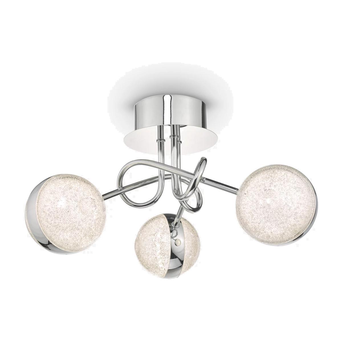 Där Nyma LED Semi Flush Ceiling Light, Polished Chrome – image 1