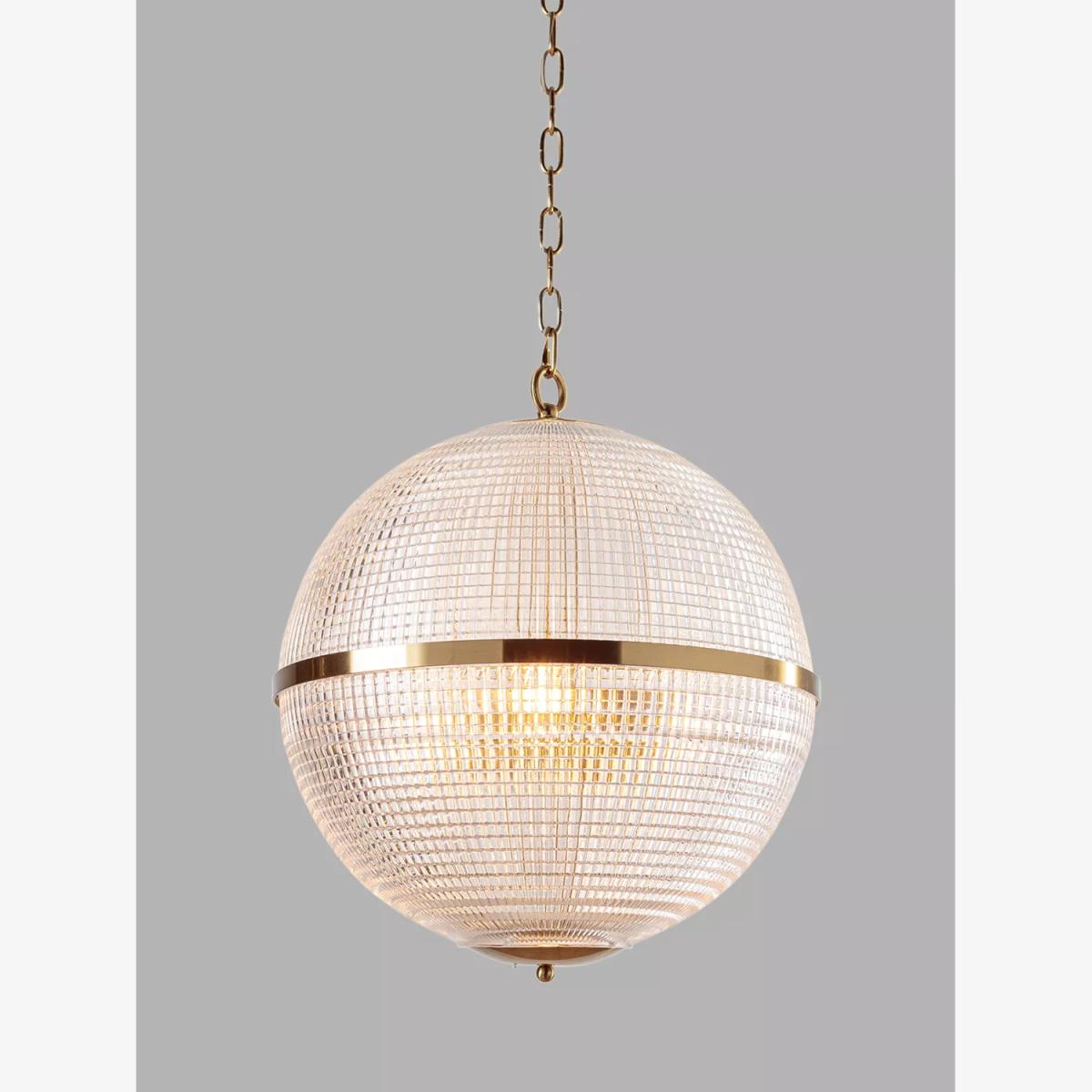 Pure White Lines Parisian Large Pendant Ceiling Light, Clear – image 1