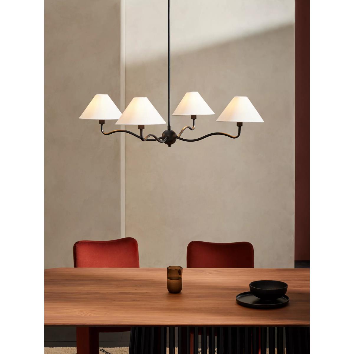 MADE Madelyn 4 Arm Ceiling Light, Black – image 5