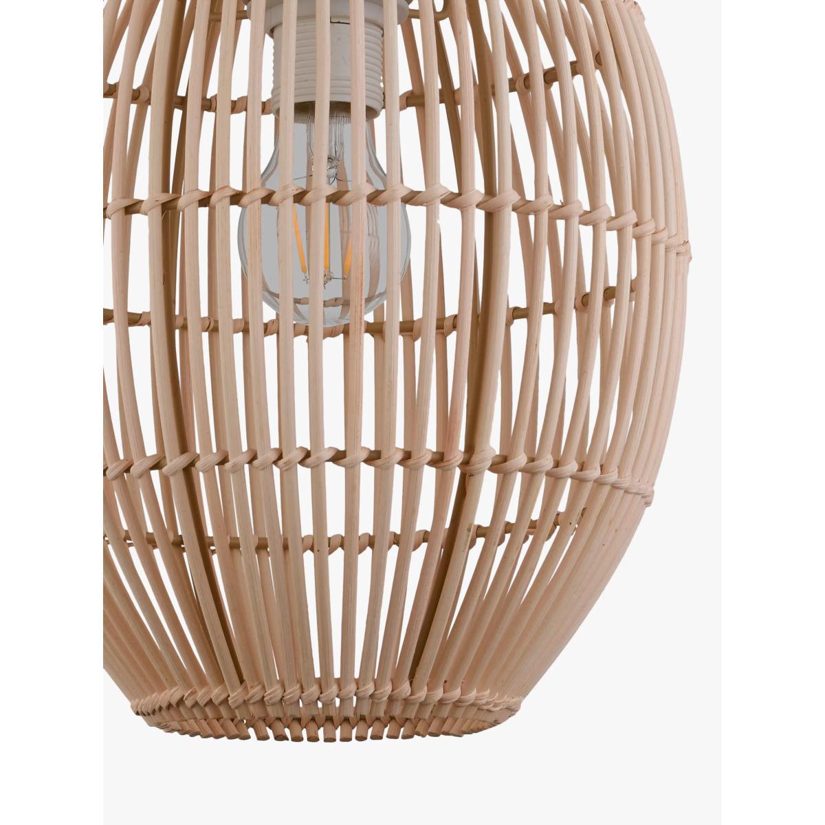 John Lewis & Partners Rattan Easy-to-Fit Paper Ceiling Shade, Natural – image 3