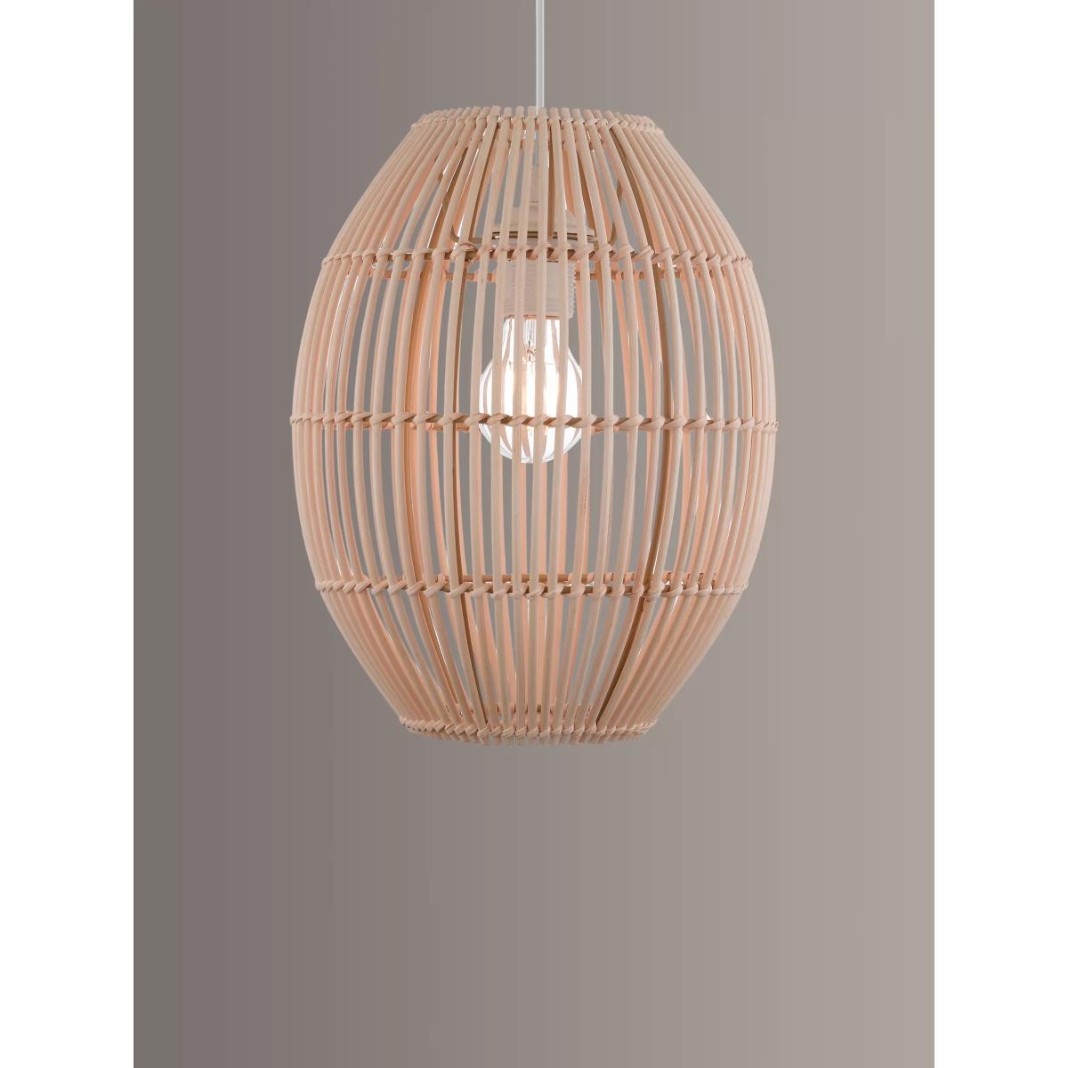 John Lewis & Partners Rattan Easy-to-Fit Paper Ceiling Shade, Natural – image 6