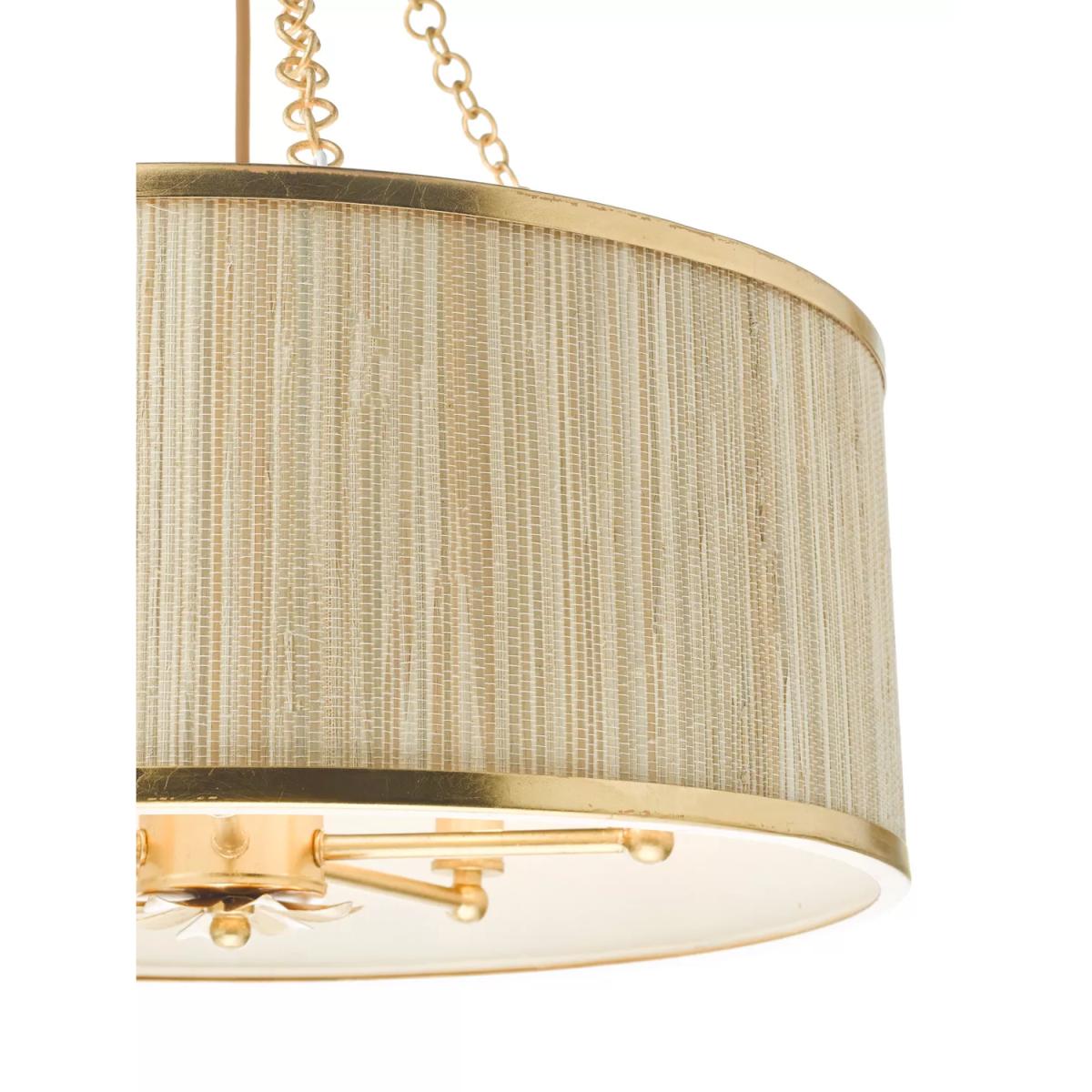 Där Fenella 5 Arm Pendant Ceiling Light, Gold – image 4