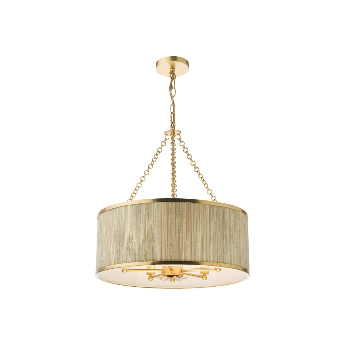 Där Fenella 5 Arm Pendant Ceiling Light, Gold – image 1