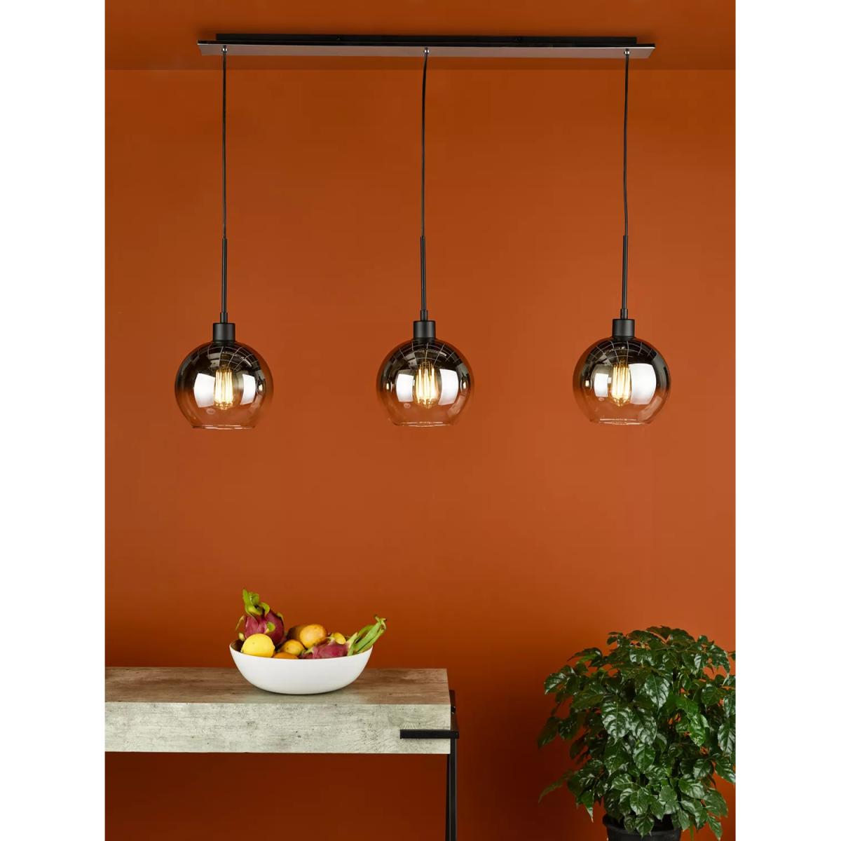 Där Lycia 3 Arm Mirror Bar Ceiling Light – image 9