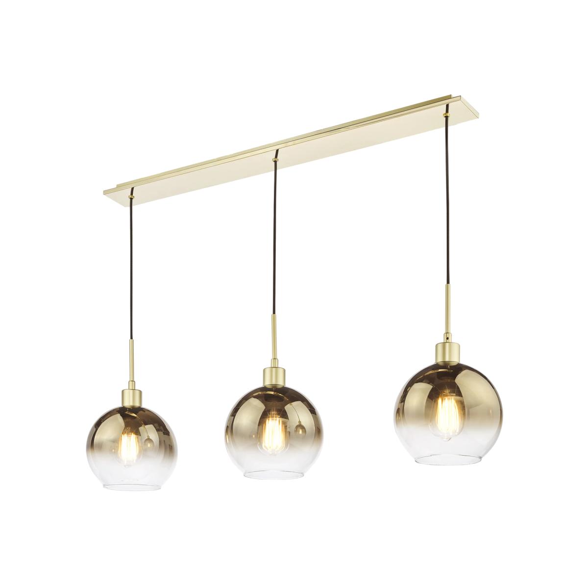 Där Lycia 3 Arm Mirror Bar Ceiling Light – image 1