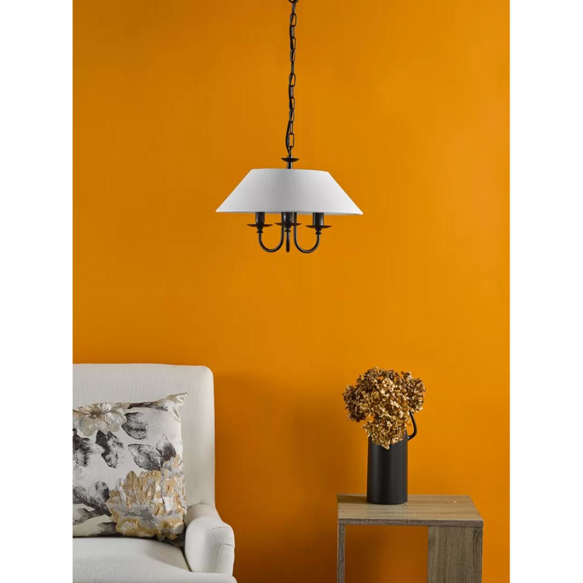 Där Sivan 3 Arm Pendant Ceiling Light, Black – image 4
