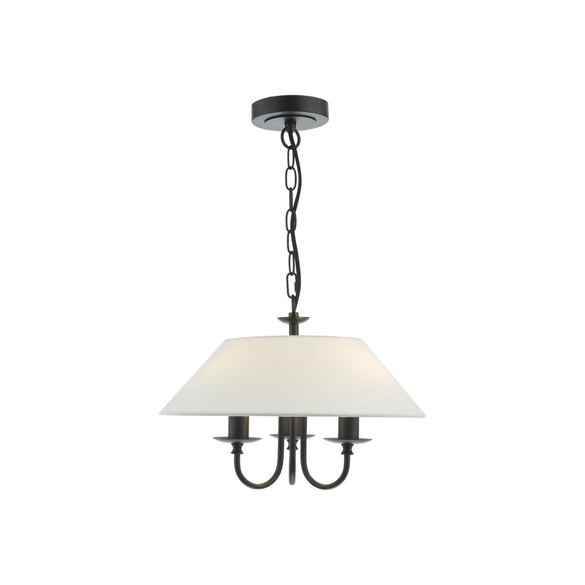 Där Sivan 3 Arm Pendant Ceiling Light, Black – image 1