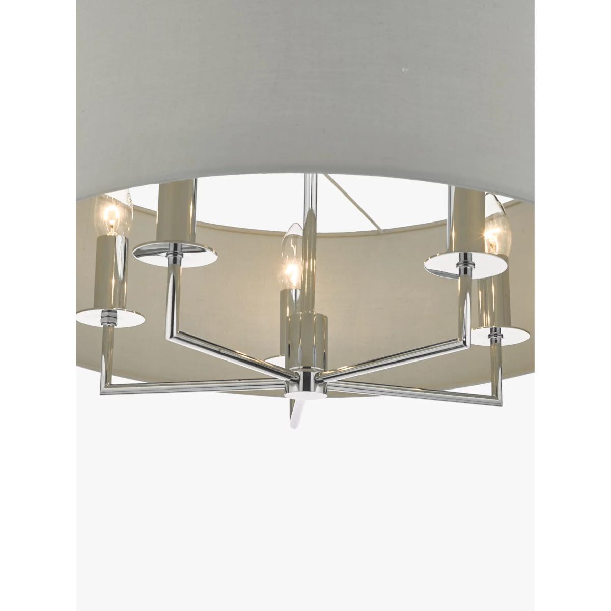 Där Jamelia Large Ceiling Light, Polished Chrome – image 2