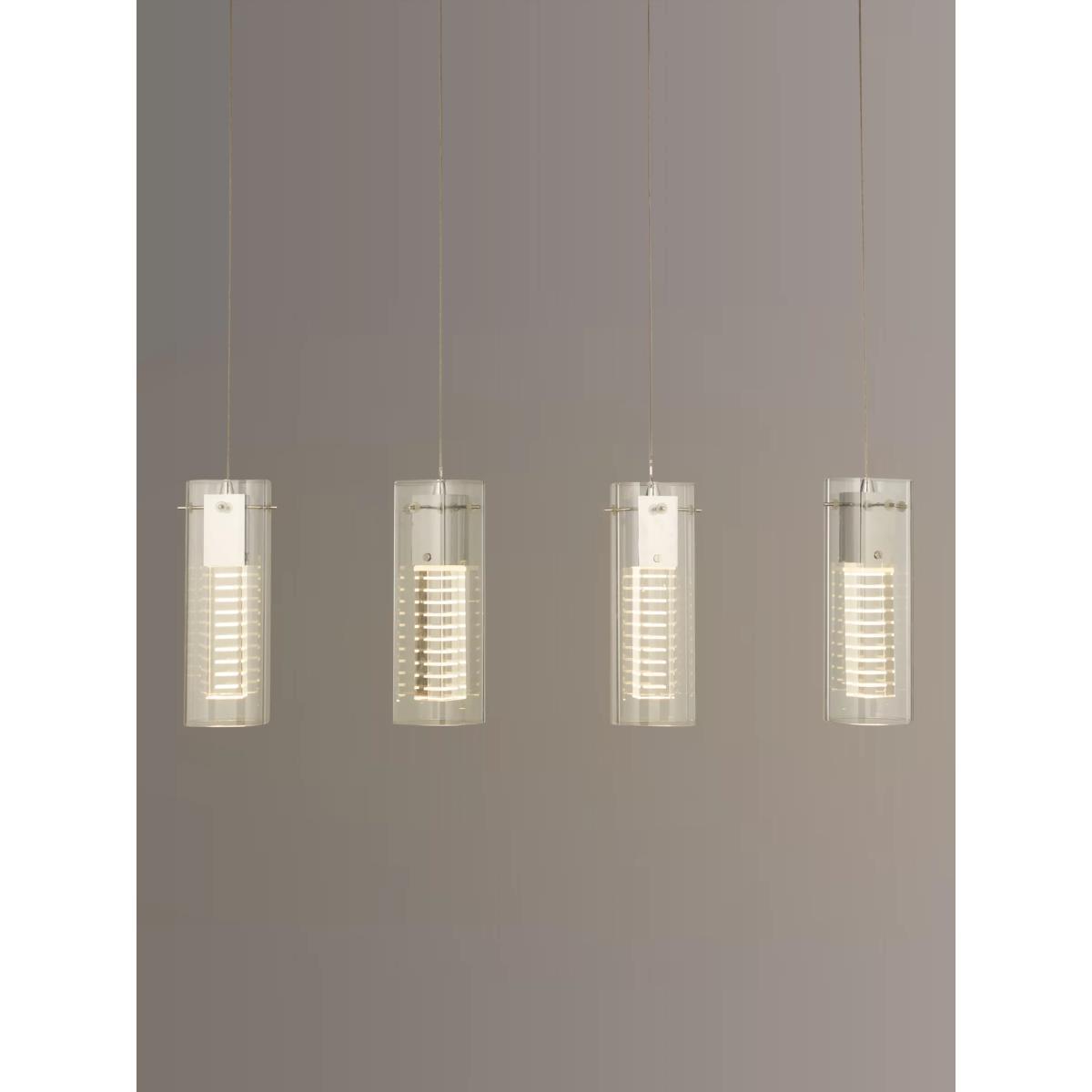 John Lewis & Partners Obelisk Skyscraper LED Diner Ceiling Light, Clear/Chrome – image 2
