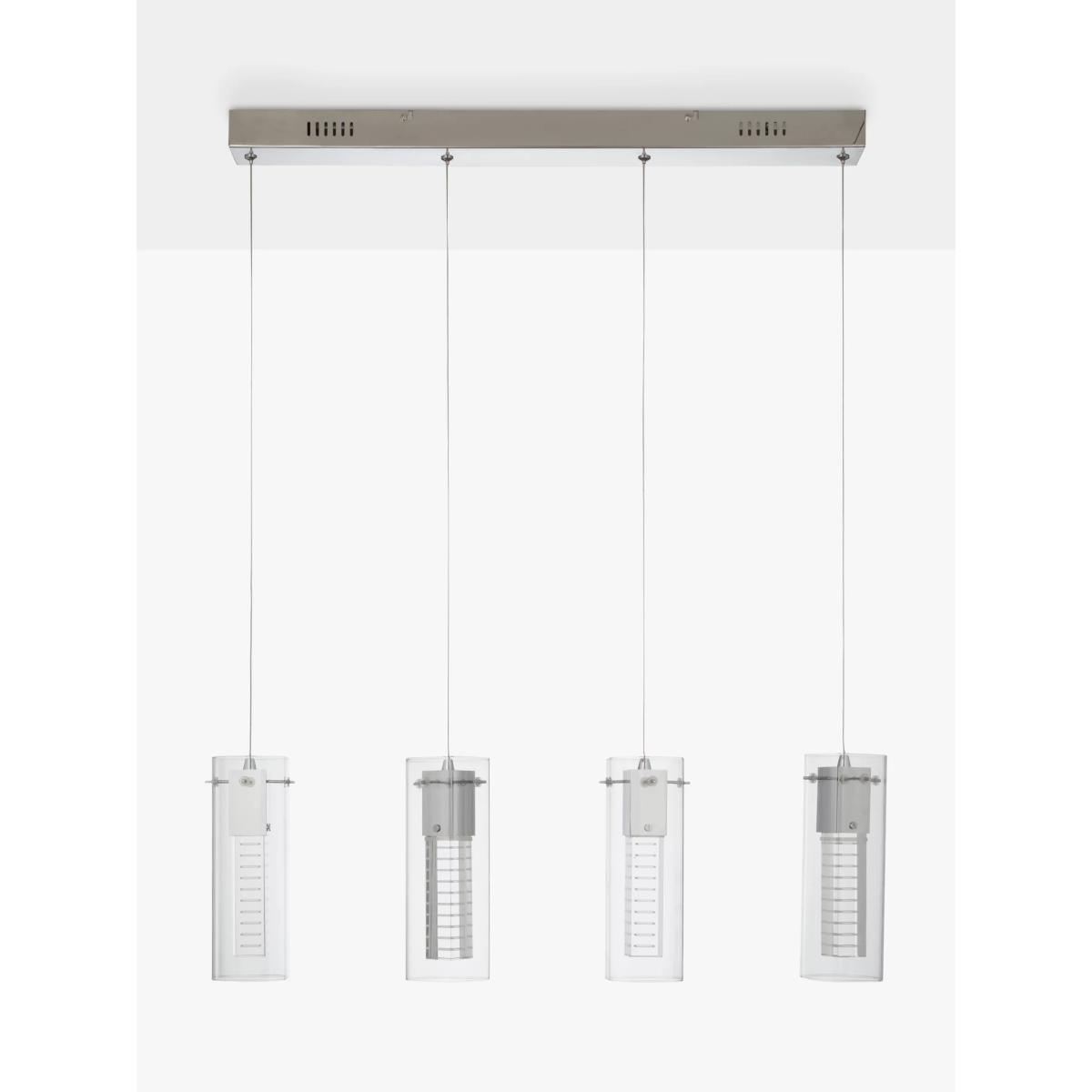 John Lewis & Partners Obelisk Skyscraper LED Diner Ceiling Light, Clear/Chrome – image 4