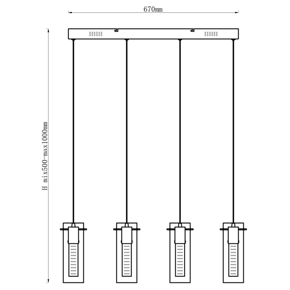 John Lewis & Partners Obelisk Skyscraper LED Diner Ceiling Light, Clear/Chrome – image 7