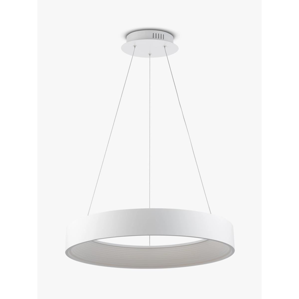 John Lewis & Partners Leif LED Ribbed Hoop Ceiling Light, White – image 3