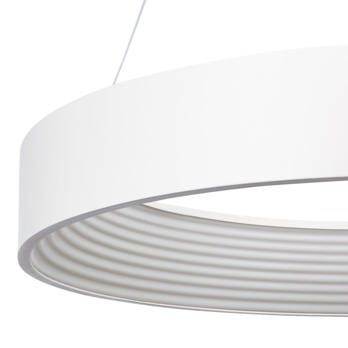John Lewis & Partners Leif LED Ribbed Hoop Ceiling Light, White – image 6