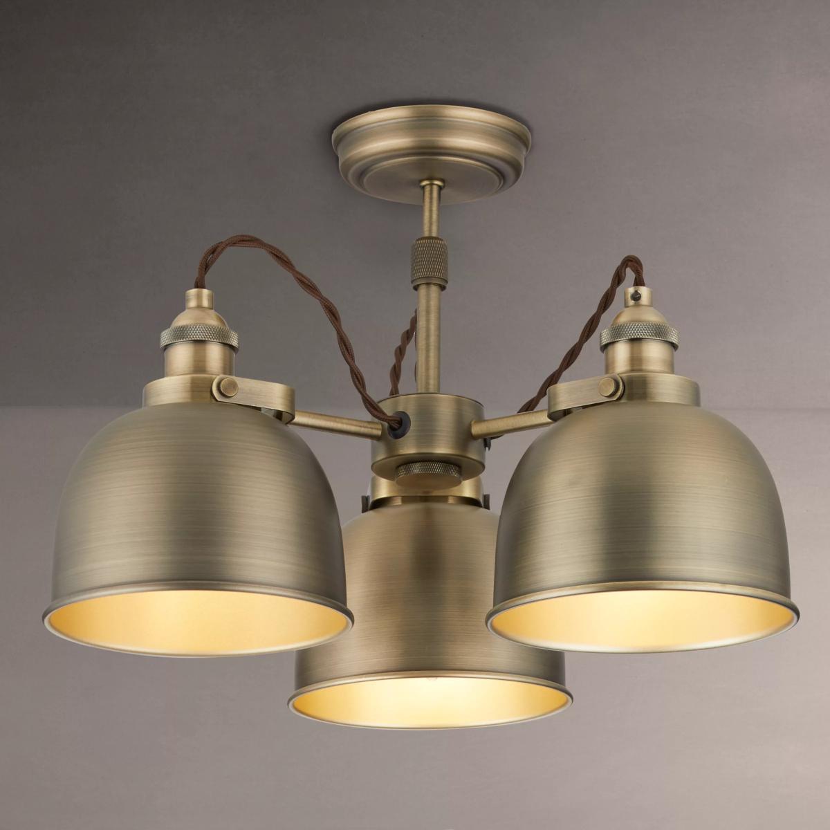 John Lewis Baldwin 3 Arm Semi Flush Ceiling Light – image 3
