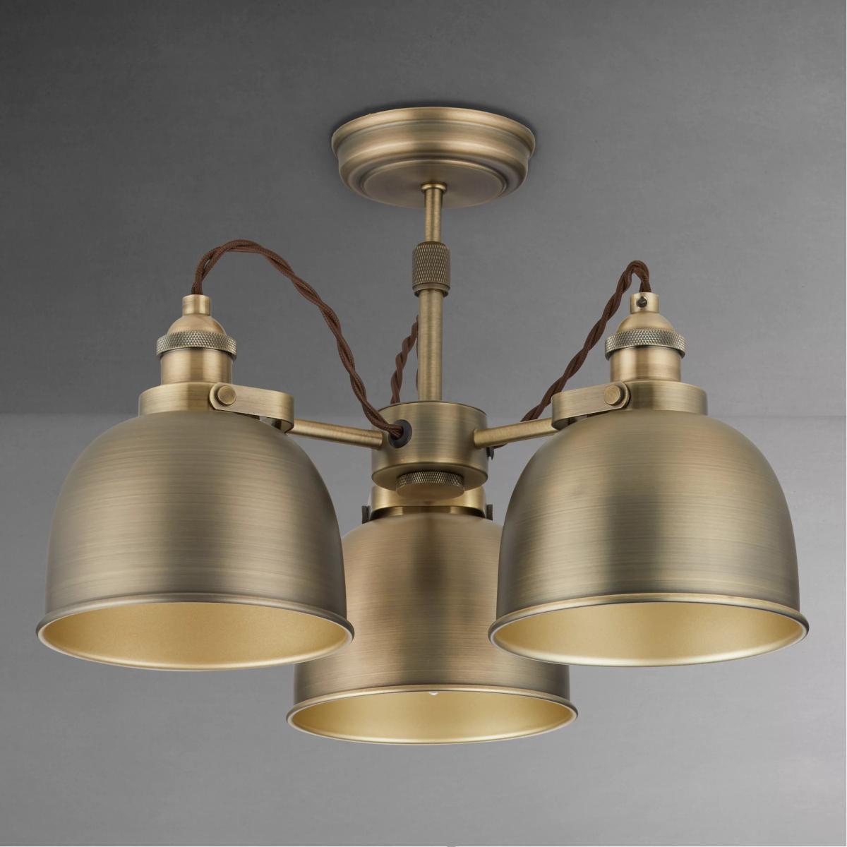 John Lewis Baldwin 3 Arm Semi Flush Ceiling Light – image 7