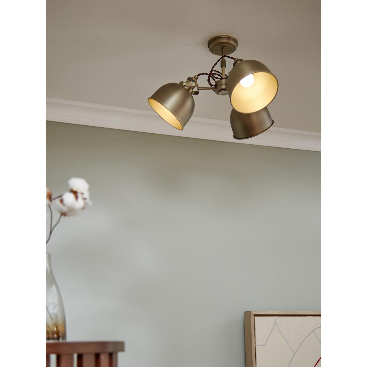 John Lewis Baldwin 3 Arm Semi Flush Ceiling Light – image 8