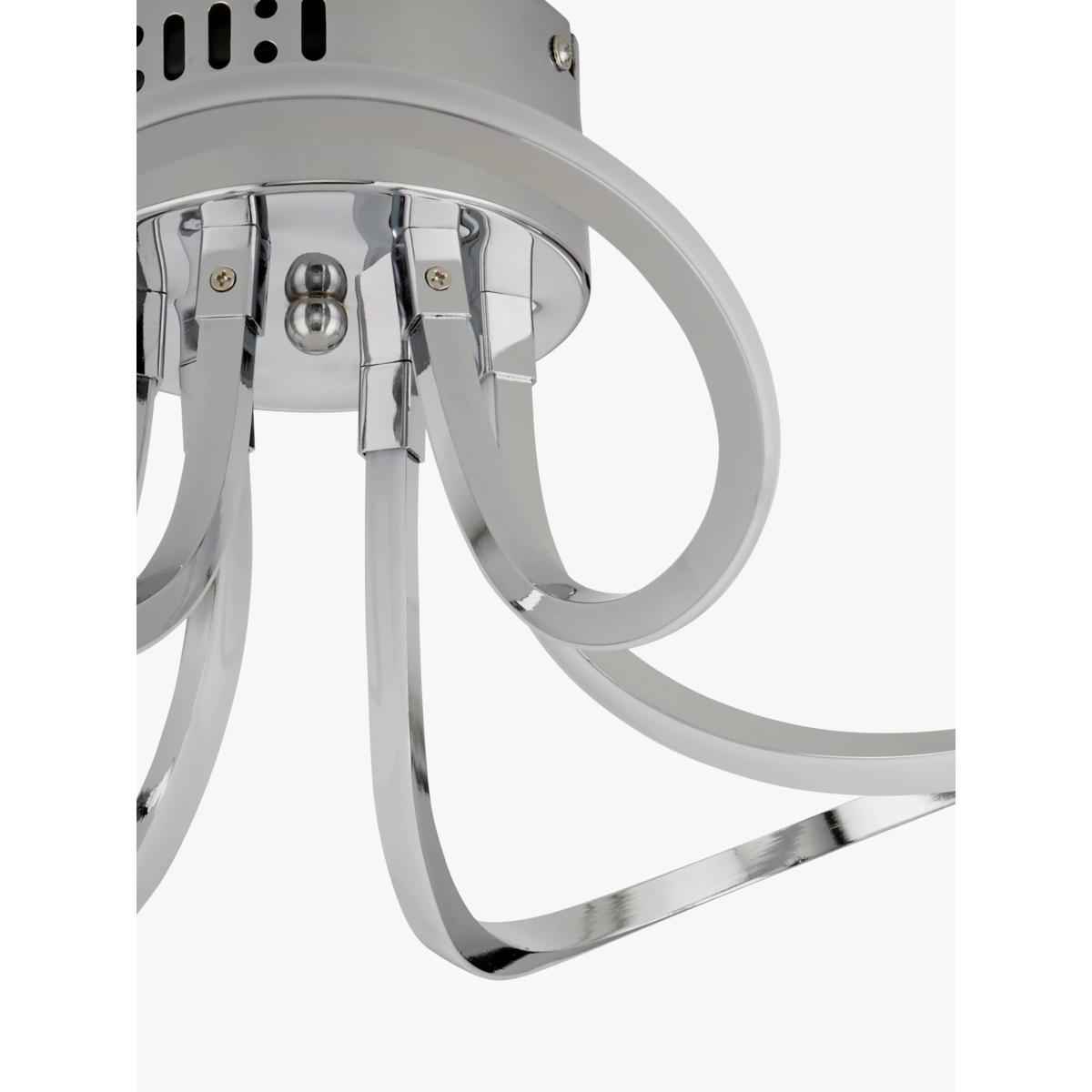 John Lewis & Partners Ora Semi Flush LED Ceiling Light, Silver/Metallic – image 6