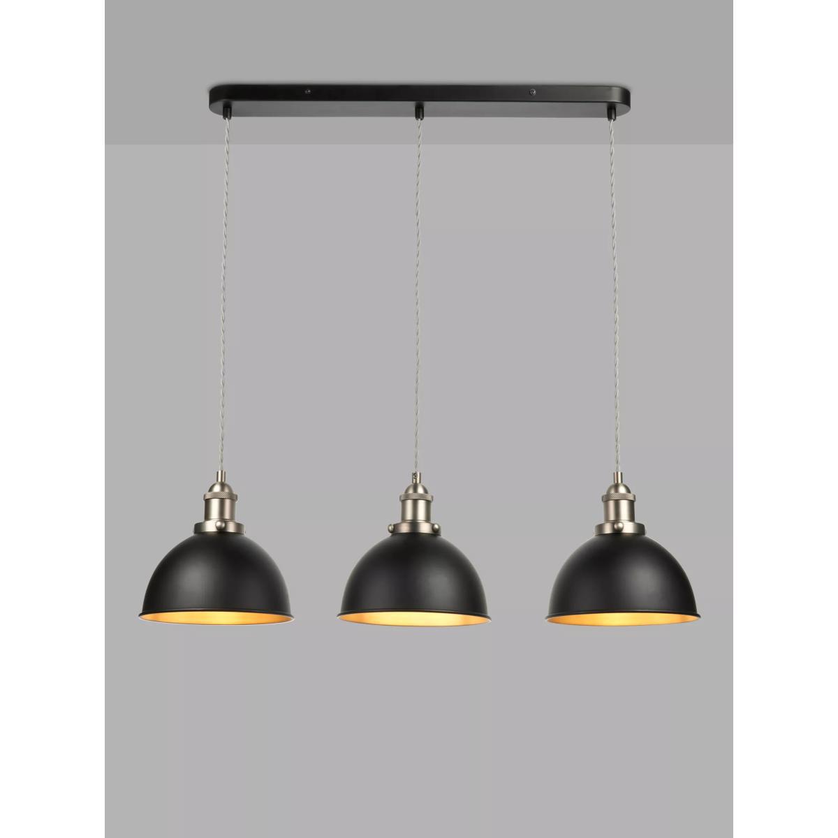 John Lewis & Partners Baldwin 3 Pendant Diner Ceiling Light – image 3