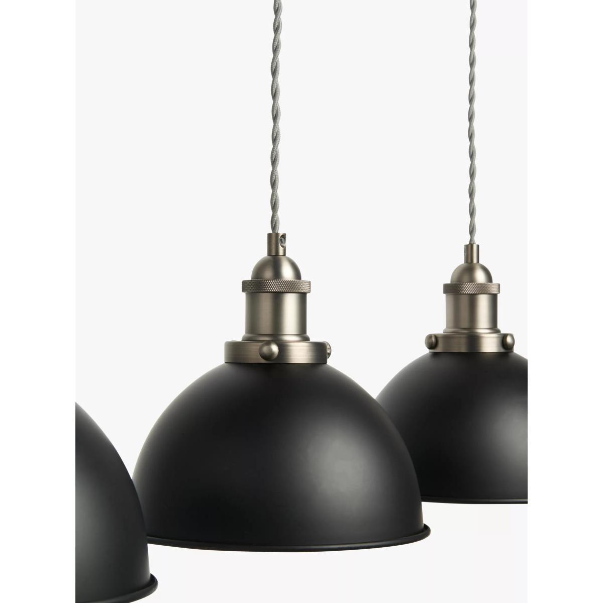 John Lewis & Partners Baldwin 3 Pendant Diner Ceiling Light – image 5