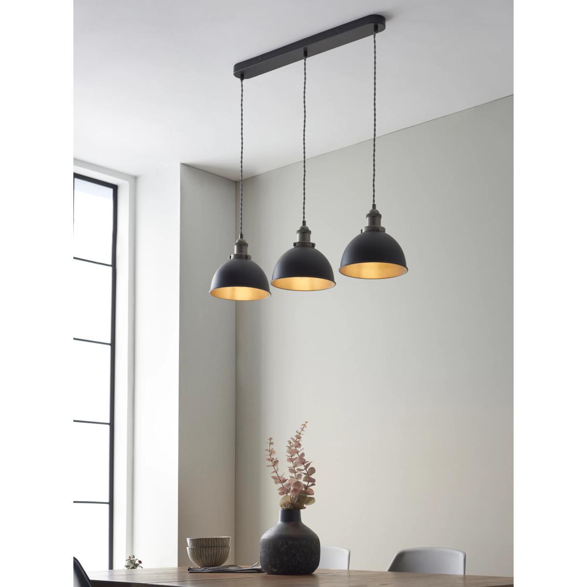 John Lewis & Partners Baldwin 3 Pendant Diner Ceiling Light – image 8