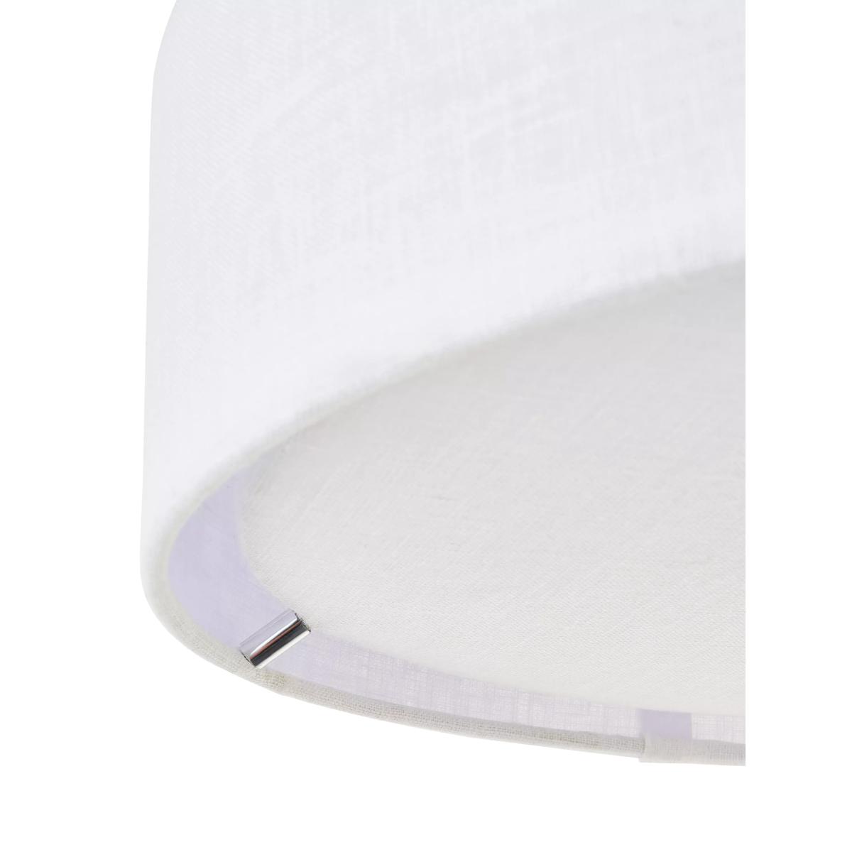 John Lewis Samantha Linen Semi Flush Ceiling Light, White – image 3