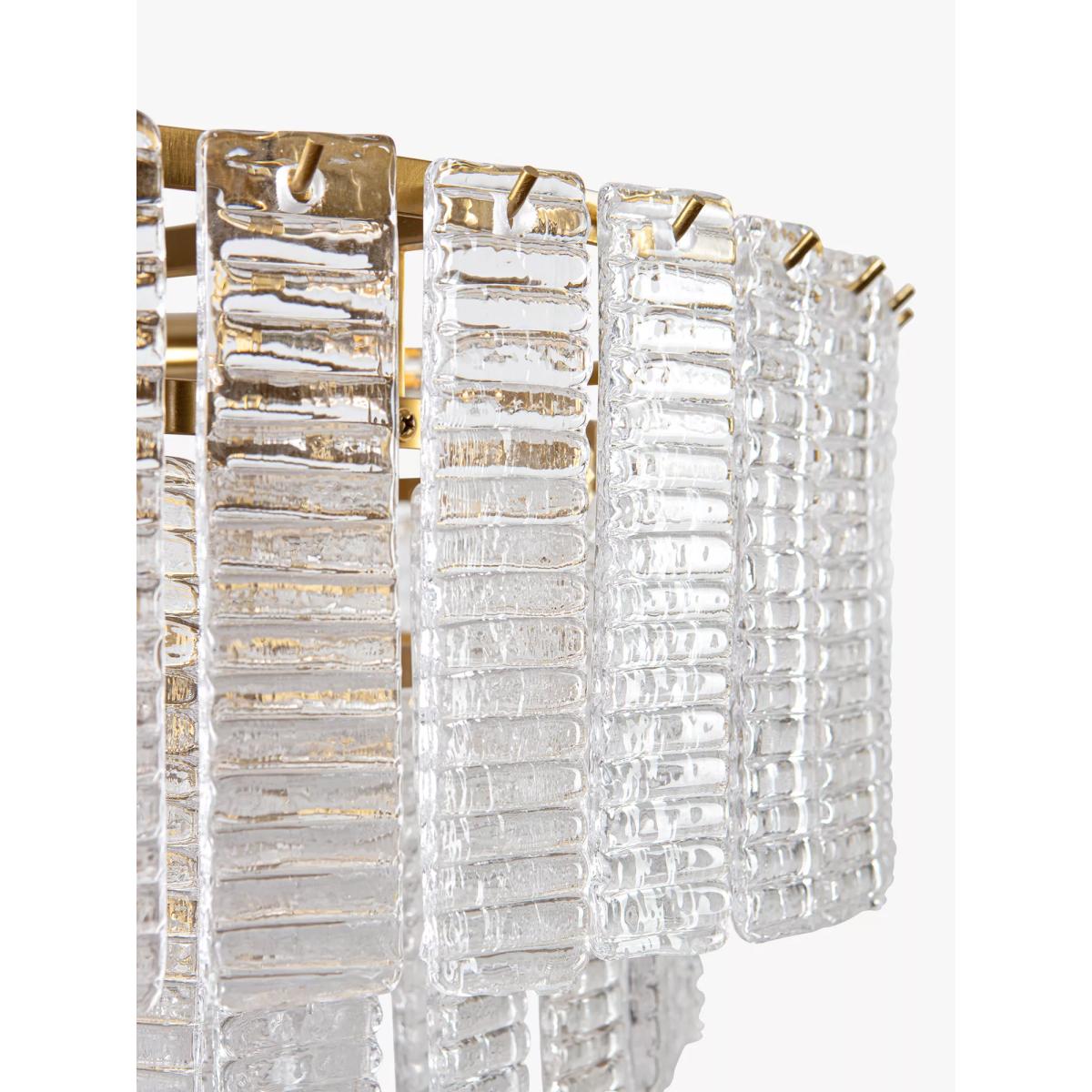 Pure White Lines Toronto Tiered Ceiling Light, Clear – image 5