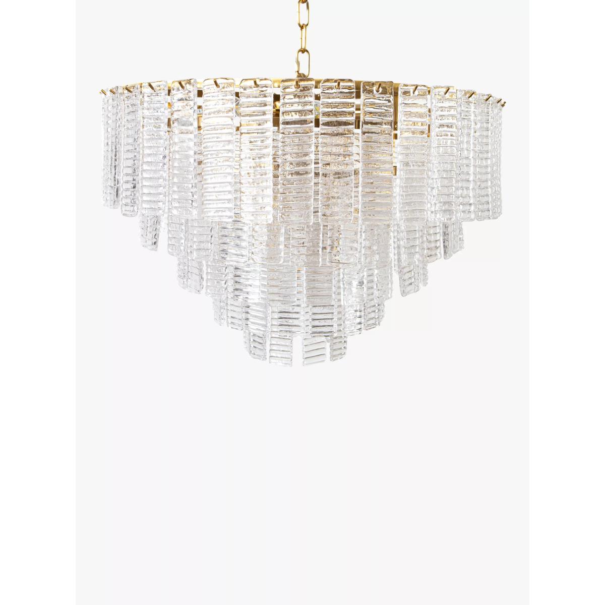Pure White Lines Toronto Tiered Ceiling Light, Clear – image 6