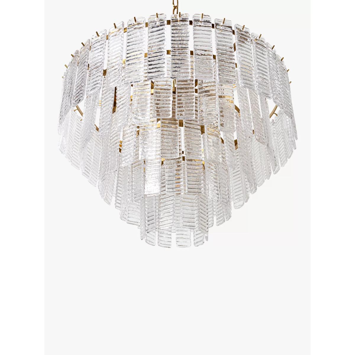Pure White Lines Toronto Tiered Ceiling Light, Clear – image 7