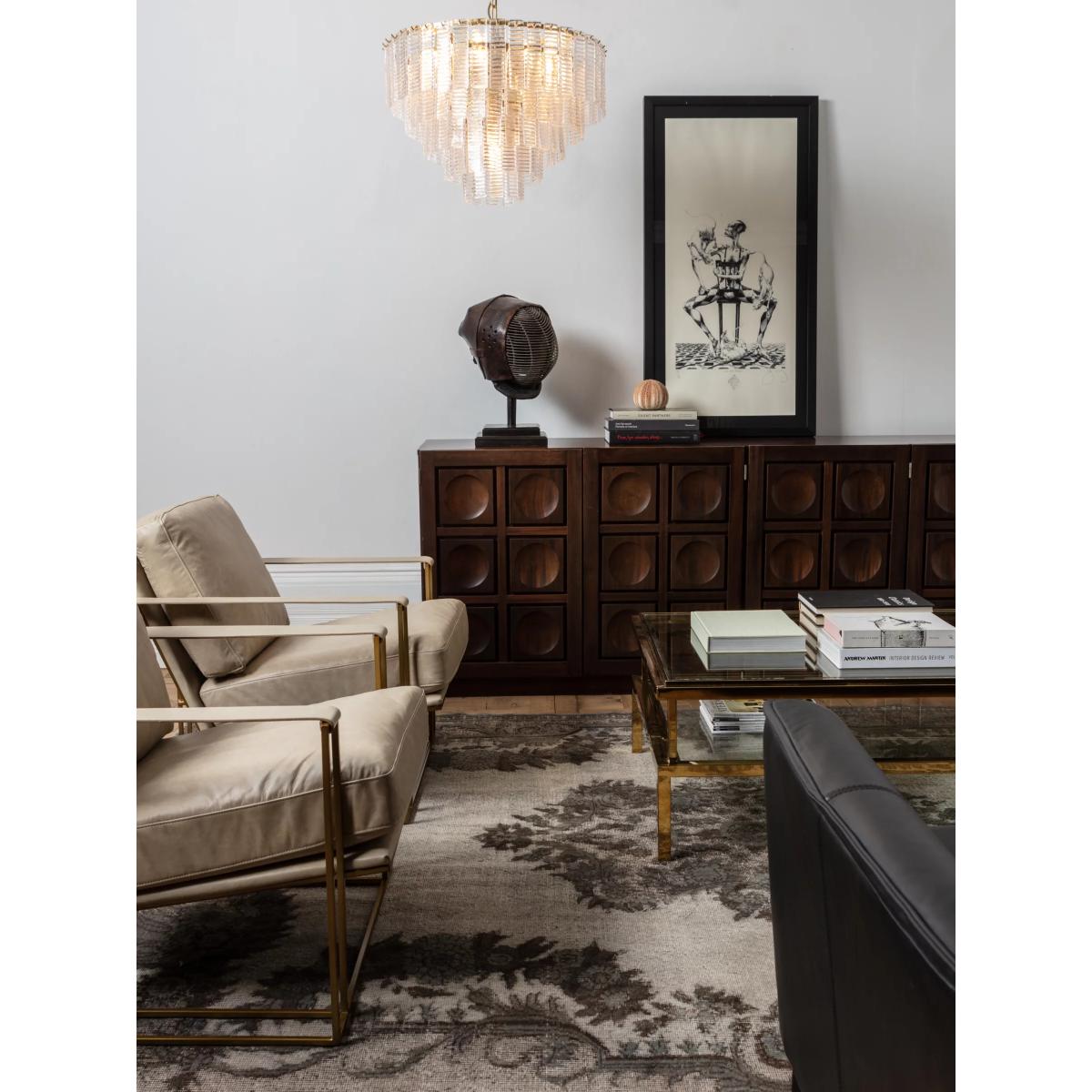 Pure White Lines Toronto Tiered Ceiling Light, Clear – image 9