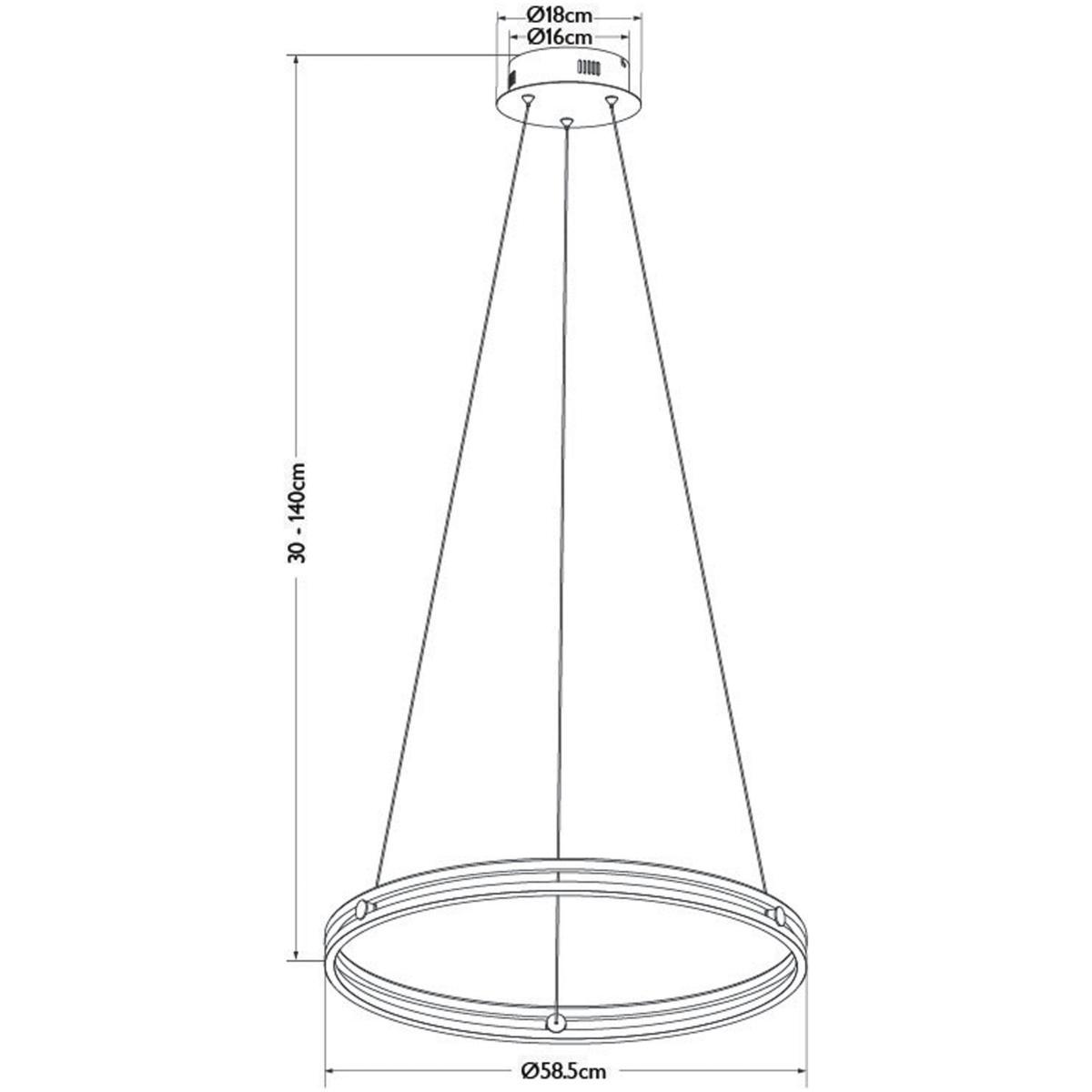 John Lewis & Partners No.209 Wheel LED Ceiling Light, Matt Nickel – image 7