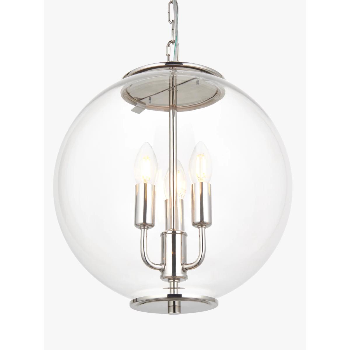 John Lewis Park Globe Ceiling Light, Clear Glass – image 3