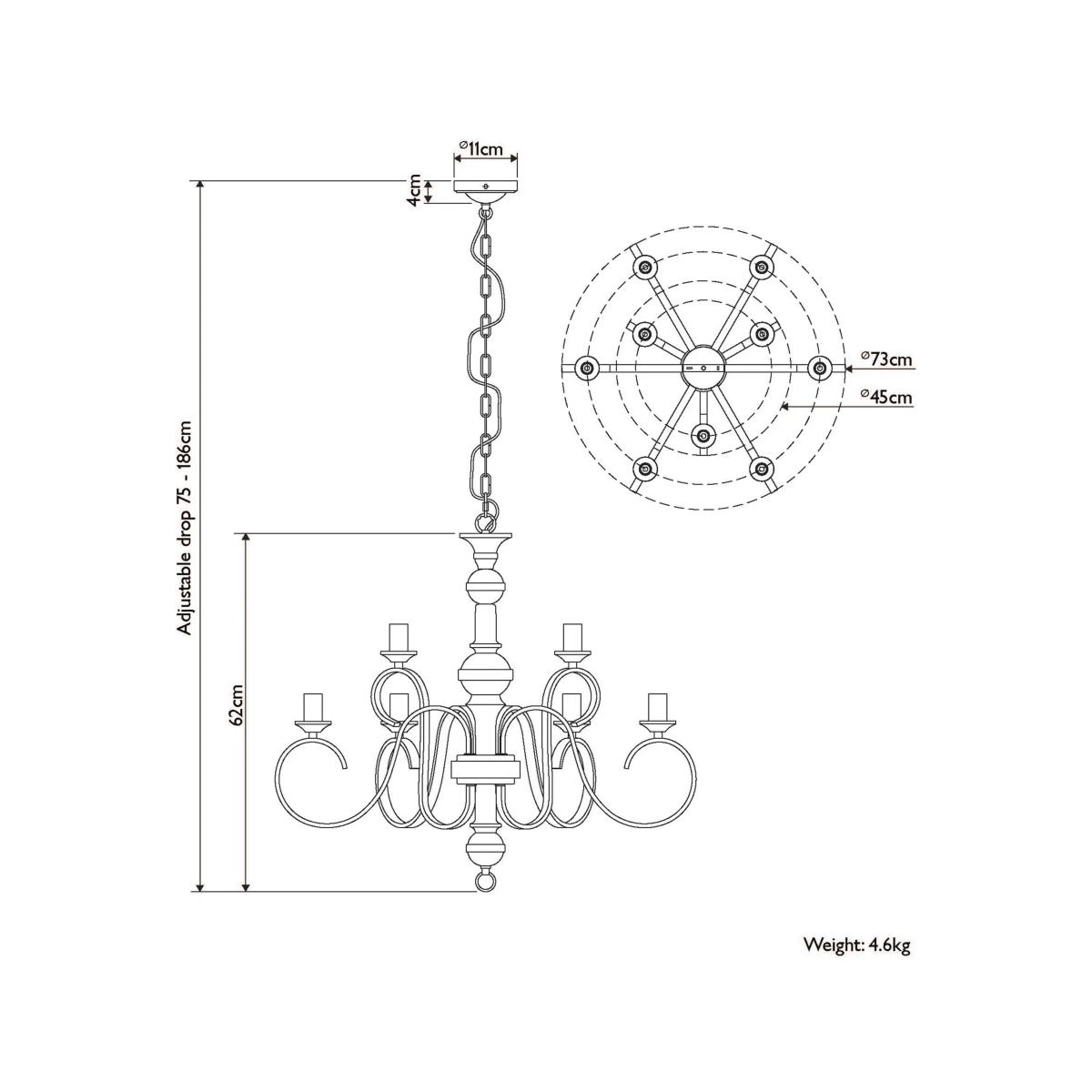 John Lewis Carlita XL Ceiling Light – image 10