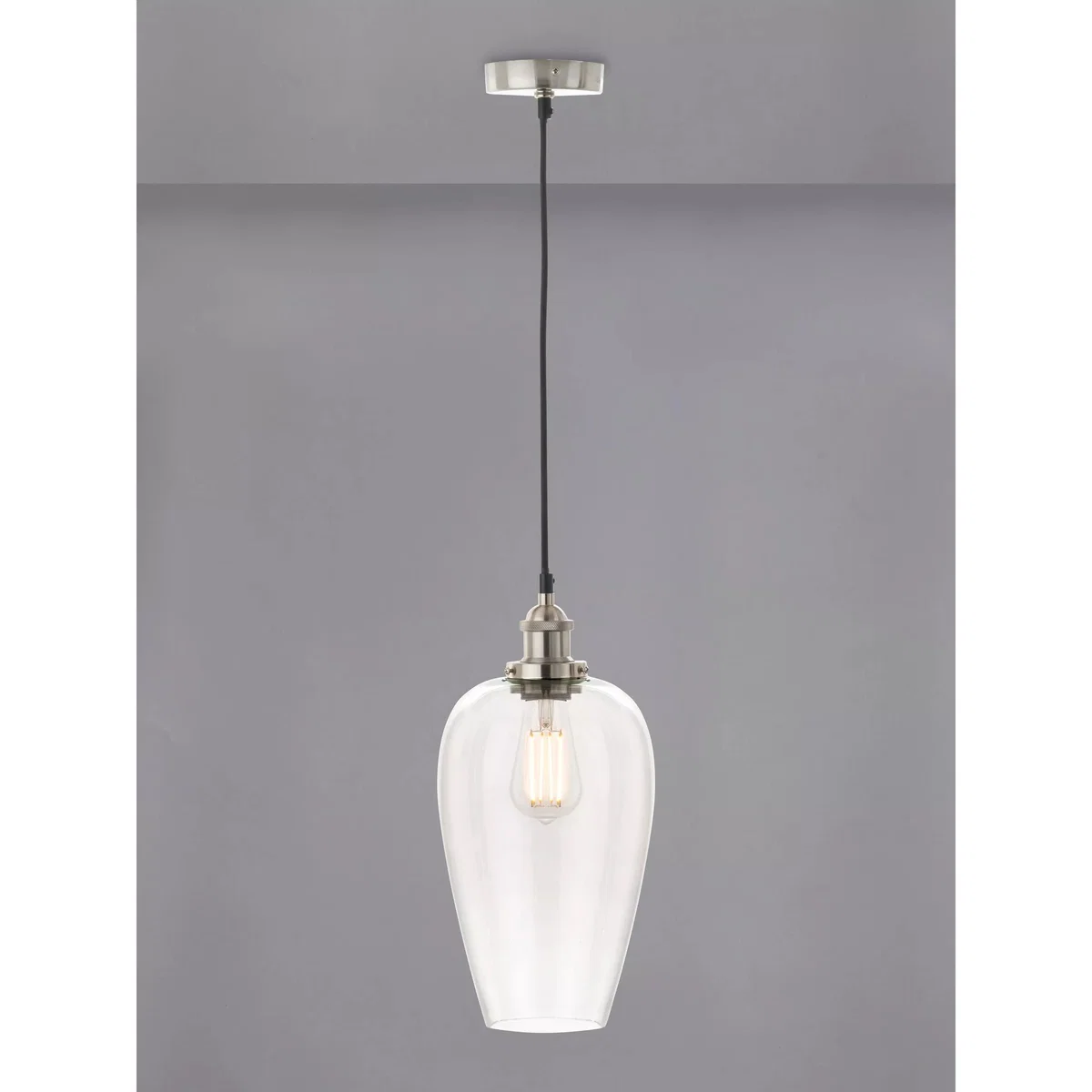 Pacific Clio Long Glass Shade Pendant Ceiling Light – image 2