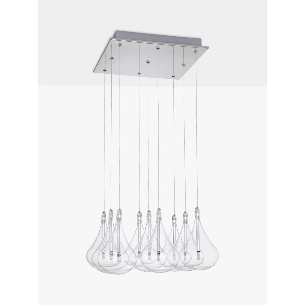 John Lewis & Partners Jensen 9 Pendant LED Cluster Ceiling Light, Chrome – image 3