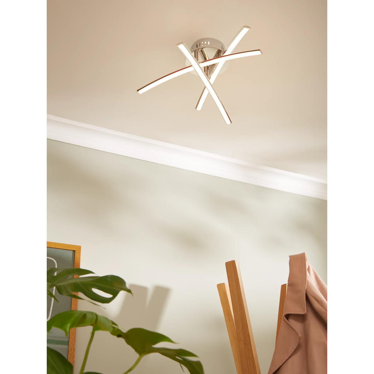 John Lewis & Partners Trinity LED Semi Flush Ceiling Light, Chrome – image 2