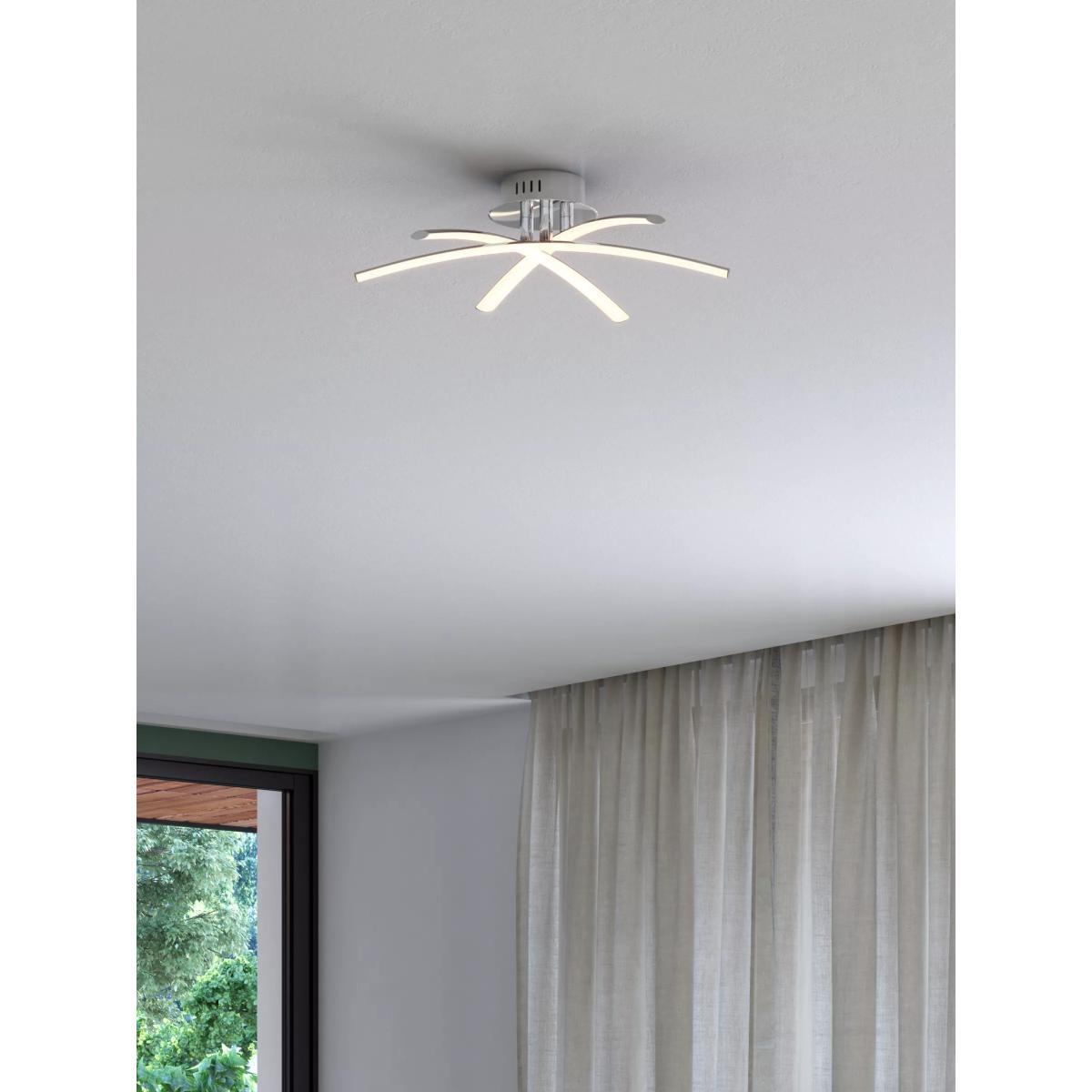 John Lewis & Partners Trinity LED Semi Flush Ceiling Light, Chrome – image 3