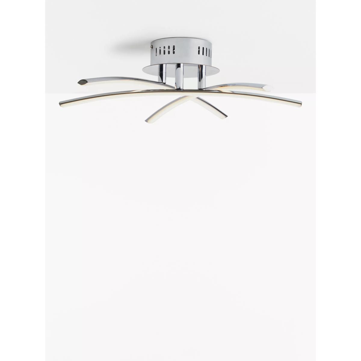 John Lewis & Partners Trinity LED Semi Flush Ceiling Light, Chrome – image 5