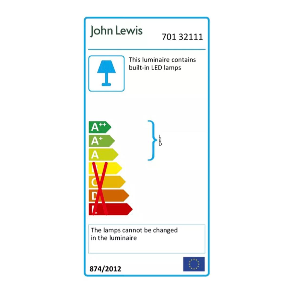 John Lewis & Partners Trinity LED Semi Flush Ceiling Light, Chrome – image 8