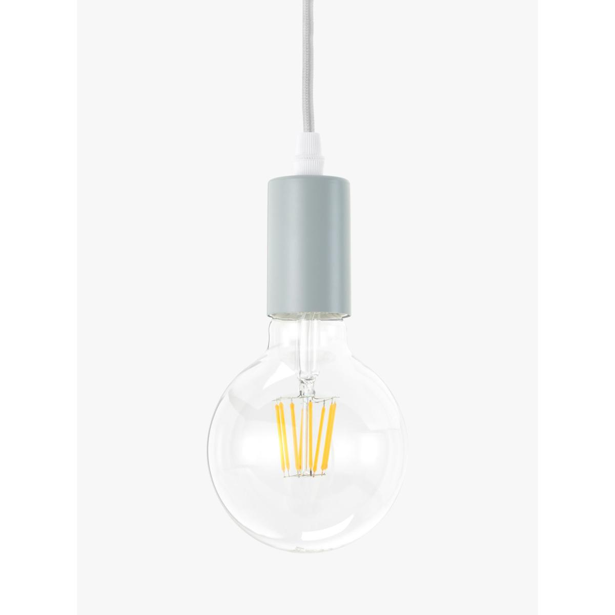 little home at John Lewis 3 Pendant Swag Ceiling Light, White/Multi – image 4