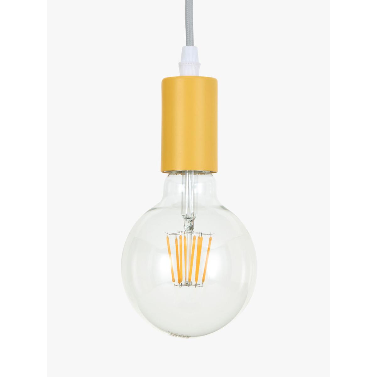 little home at John Lewis 3 Pendant Swag Ceiling Light, White/Multi – image 7