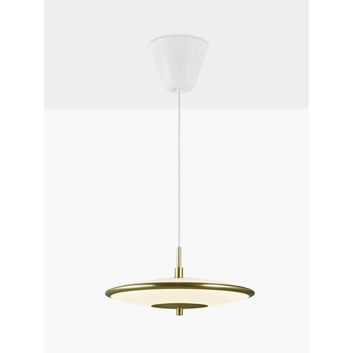 Nordlux Blanche 32 Pendant Ceiling Light, White/Brass – image 3