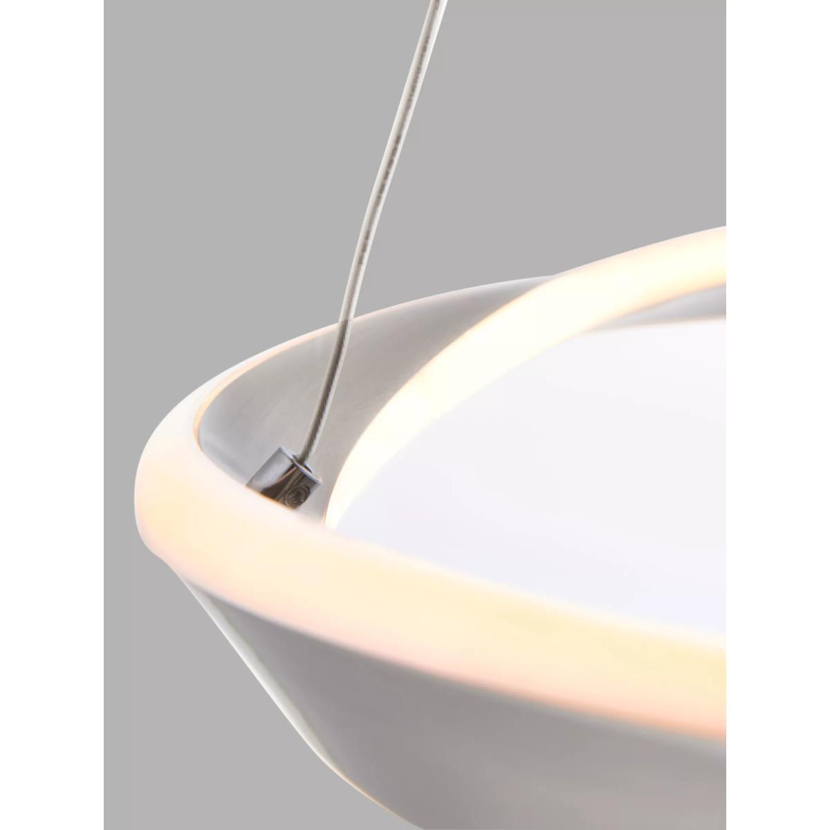 John Lewis Wrap LED Hoop Ceiling Light, Brushed Aluminium – image 7