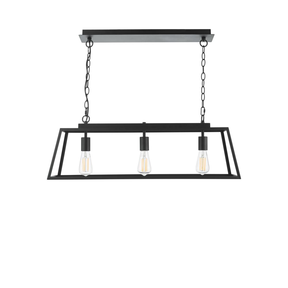 Där Claudia 3 Pendant Bar Ceiling Light, Black – image 2