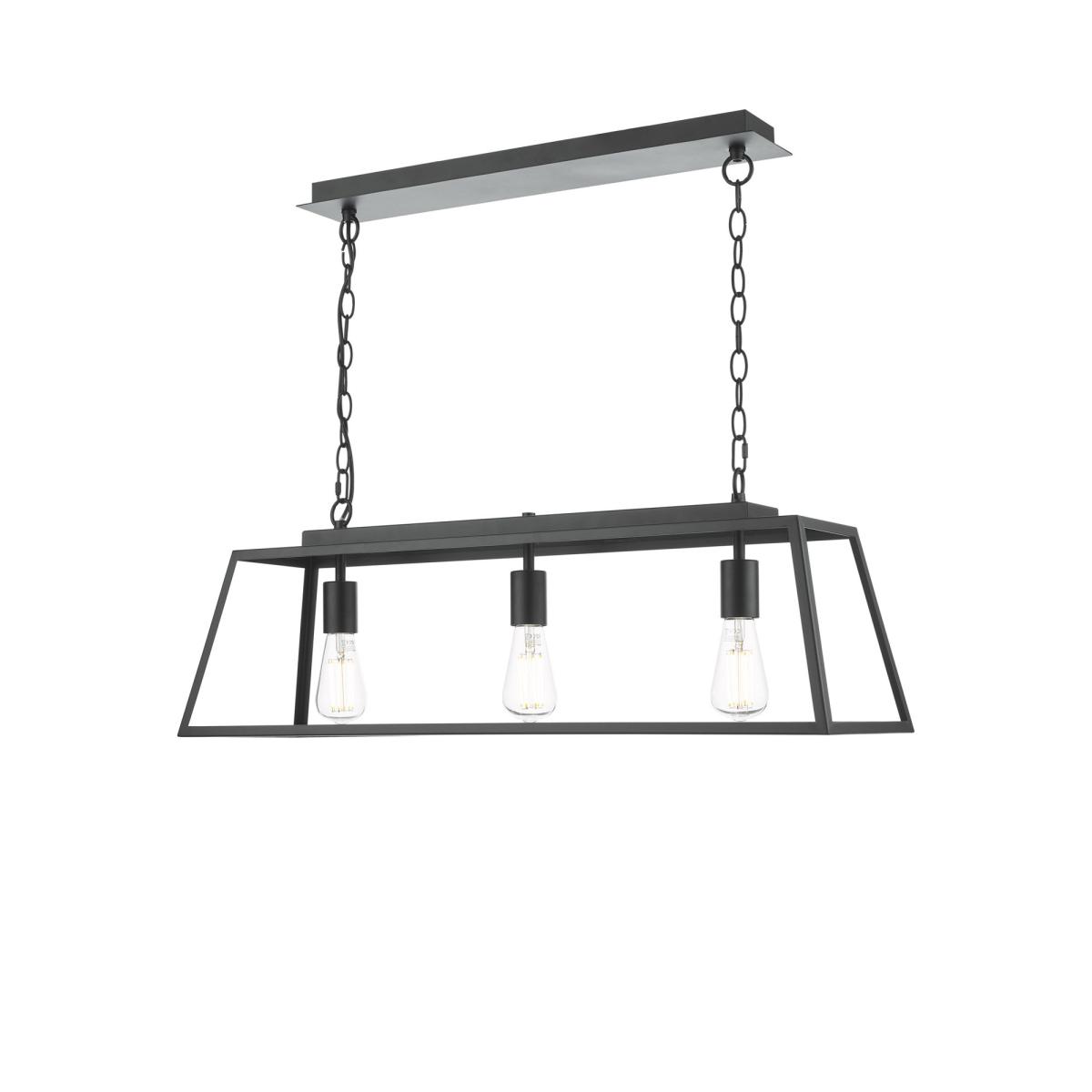 Där Claudia 3 Pendant Bar Ceiling Light, Black – image 3