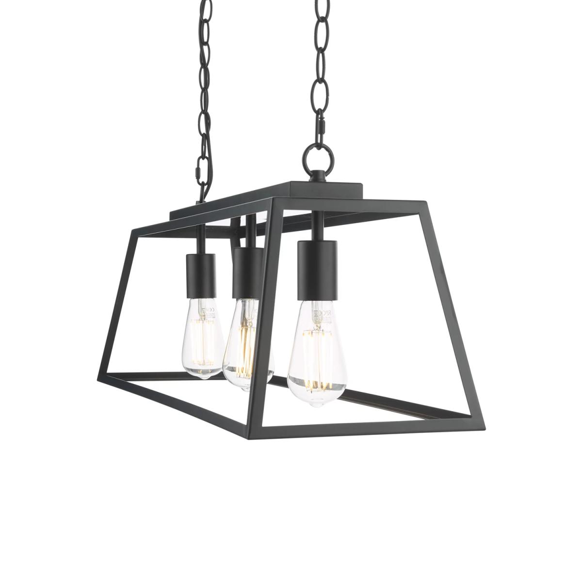 Där Claudia 3 Pendant Bar Ceiling Light, Black – image 5